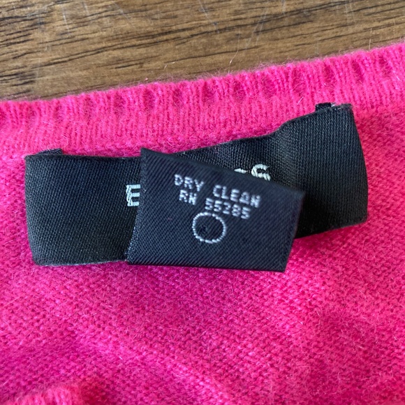 Express Women's Pink 100% Cashmere Cardigan Button Sweater Sz Medium Old Money - Picture 7 of 7